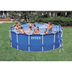   Intex vízforgatós fémvázas medence 457x122cm Komplett szett. 28242