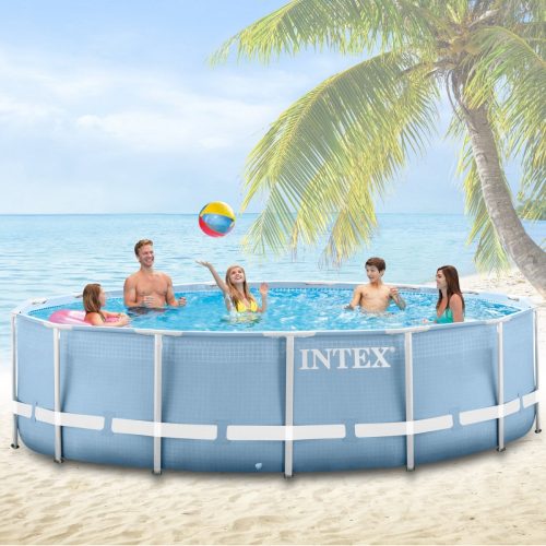 Intex vízforgatós fémvázas medence 457x122cm Komplett szett. 28242