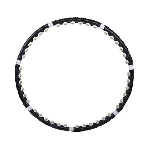 HULA HOOP MASSZÁZS KARIKA 85 CM FEKETE magnetic