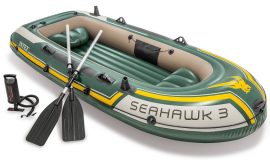 Intex Seahawk 3 set gumicsónak horgászcsónak 360kg