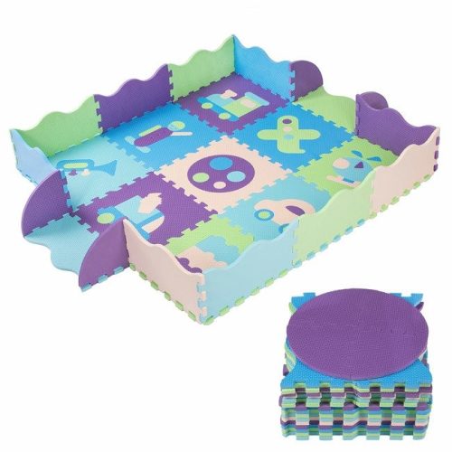 Puzzle gyerekeknek 90x90 cm, szőnyeg 77 elem