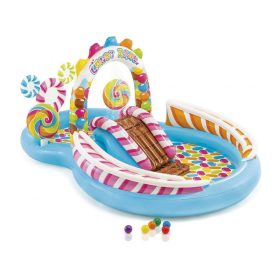   Intex felfújható gyerek medence  Candy Zone Vízi játszótér  Play Center 57149