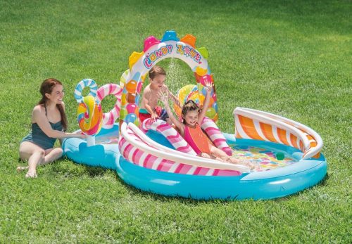 Intex felfújható gyerek medence  Candy Zone Vízi játszótér  Play Center 57149