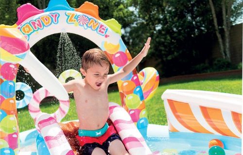 Intex felfújható gyerek medence  Candy Zone Vízi játszótér  Play Center 57149