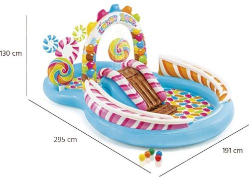 Intex felfújható gyerek medence  Candy Zone Vízi játszótér  Play Center 57149
