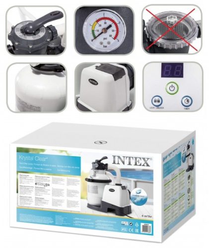 Intex nagy teljesítményű homokszűrős vízforgató 4,0m3/h  26644