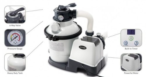Intex nagy teljesítményű homokszűrős vízforgató 4,0m3/h  26644