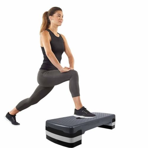 AEROBIC STEPPER - ÁLLÍTHATÓ MAGASSÁGÚ szürke  fekete
