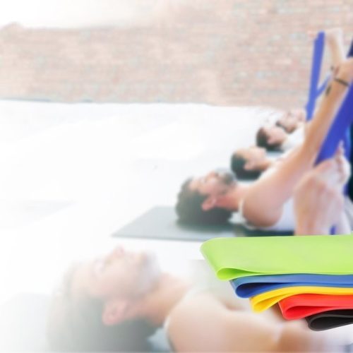 5 szalagból álló készlet fitnesz nyújtószalag