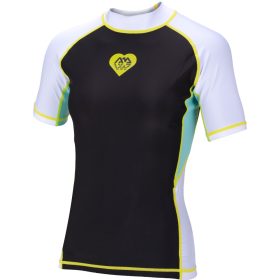 Női SUP felső ALLUV BLUE+BLACK+WHITE, AQUA MARINA