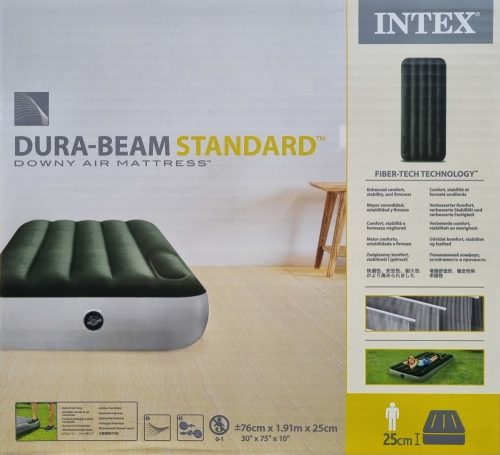 Intex  felfújható ágy , beépített pumpával  Fibre Tech 64760
