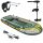 Intex szett , gumicsónak Seahawk 4 + Elektromos csónakmotor 40lbs + motortartó