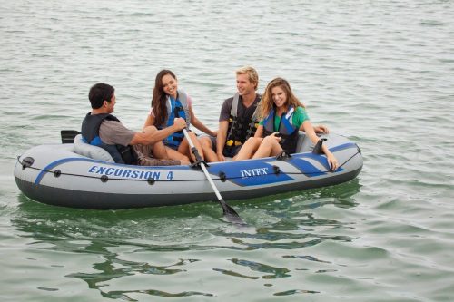 Intex Excursion 4  Négyszemélyes Csónak , evező , pumpa 68324np