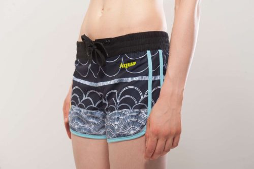 Női SUP rövidnadrág ILLUSION BLUE, AQUA MARINA