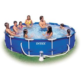 INTEX medence 366x76cm  fémvázas + vízforgató 2006L/h