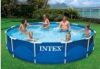 INTEX medence 366x76cm  fémvázas + vízforgató 2006L/h