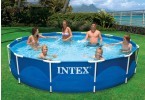 INTEX medence 366x76cm  fémvázas + vízforgató 2006L/h