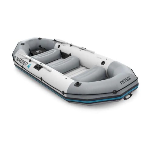 Intex  gumicsónak szett Mariner 4 + Elektromos csónakmotor 40lbs + motortartó