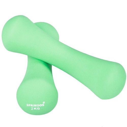 Súly 4 kg zöld 2x2 kg 2 db Kézisúlyzó