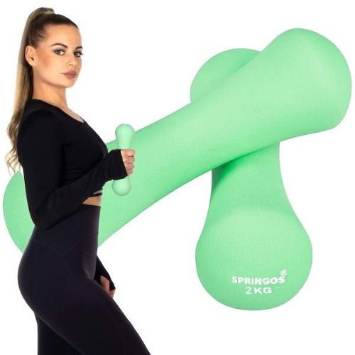 Súly 4 kg zöld 2x2 kg 2 db Kézisúlyzó